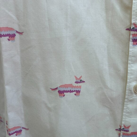 BONOBOS Pinata Llama Long Sleeve Button up Size S Slim Fit - Picture 2 of 3